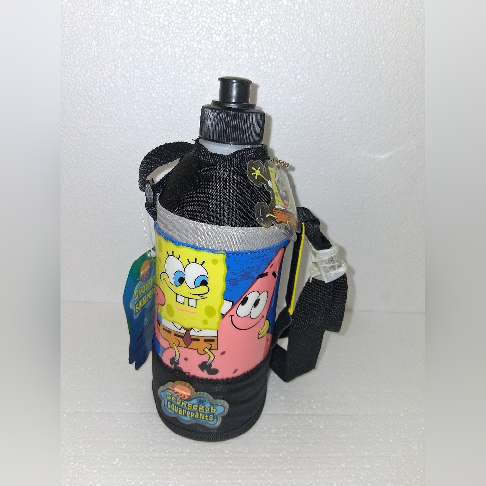Vintage Y2K 2001 SpongeBob SquarePants Water Bottle Sleeve Koozie NWT NOS HTF